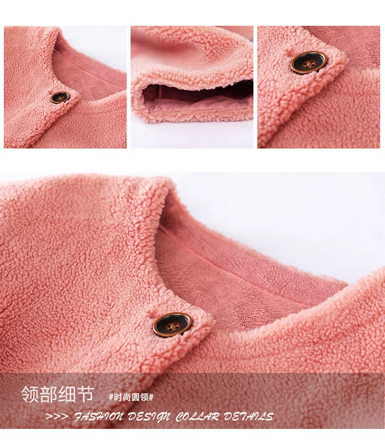 DUOUPA new real wool mantle real sheepskin ladies natural fur mantle wild leather lining jacket high quality clothes
