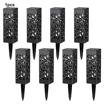 

Solar Powered Lawn Lamp Garden Courtyard Landscape Light Ip44 Waterproof Path Spot Lamp Hollow-Out Led