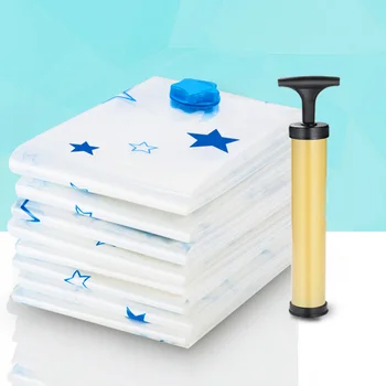 

11pcs/set Thickened Reusable With Hand Pump Clothes Blanket Compressed Quilt Organizer Eco-friendly Sealed Folding Vacuum Travel