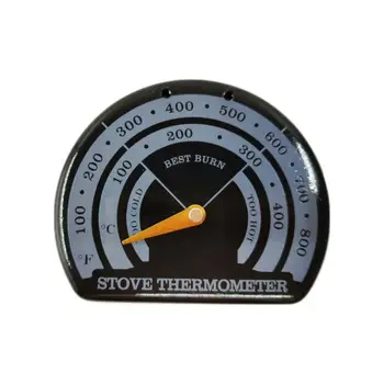 

Magnetic Wood Fireplace Fan Stove Thermometer with Probe Household Barbecue Tool