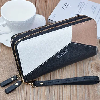 

2020 Luxury Brand Leather Wallets Women Long Zipper Coin Purses Tassel Design Clutch Wallets Female Money Bag Credit Card Holder