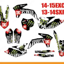 Графические и Фоновые наклейки для KTM EXC EXCF XCW SX SXF XC XCF 2013 для KTM 2013 14
