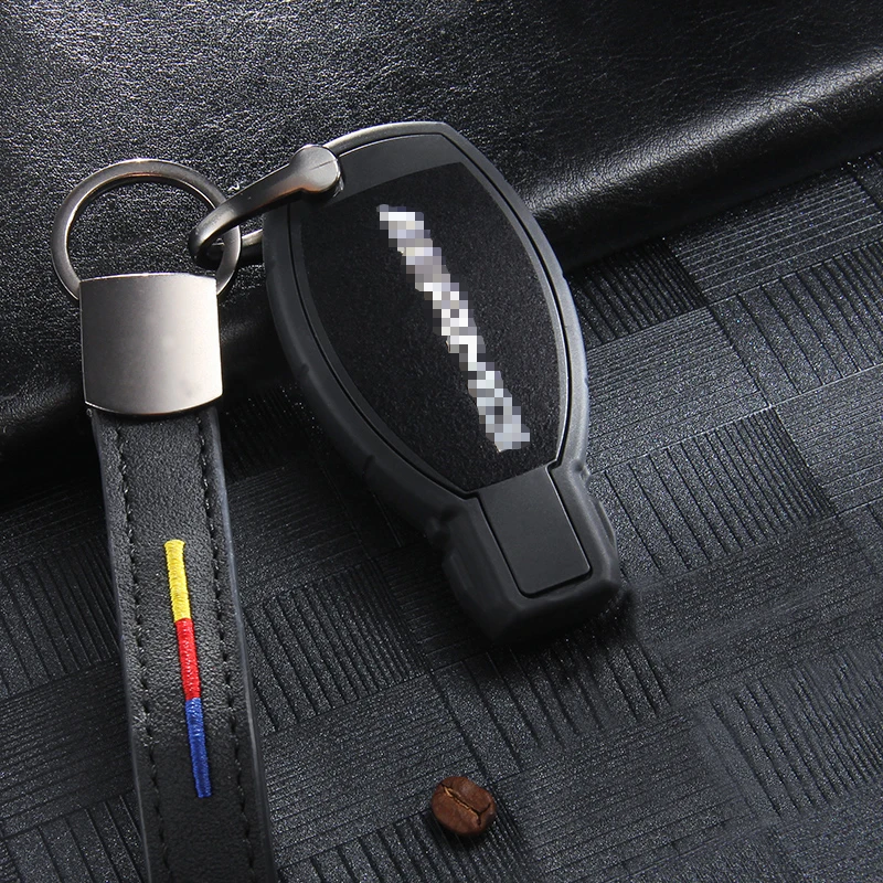 

Car Key Fob Case Cover Bag protector Suitable For Mercedes Benz E C Class W204 W212 W176 GLC CLA Car styling Accessories