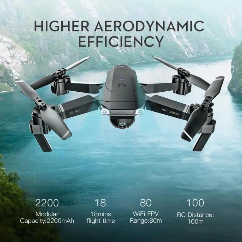 

SG901 RC Drone Brushless 1080P Dual Cameras RC Quadcopter with 3 Battery Carry Bag Left and Right Side Flight Headless Mode