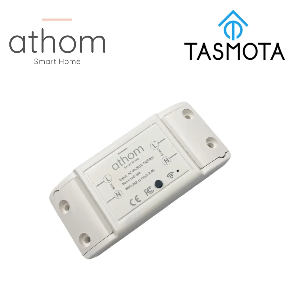 Athom Pre Flashed Tasmota Wifi Relay Module Works With Home Assistant Esp8285 Automation