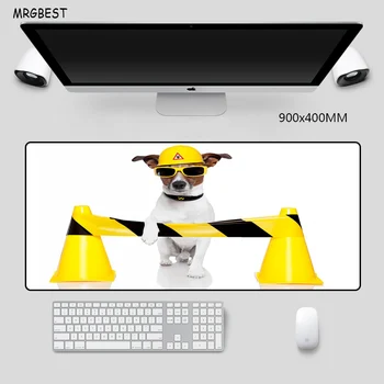 

MRGBEST New Dog Creative Terrier Pattern Mouse Pad Large Nature Rubber with Precision Hemming Notebook Desk Mat for Office Desk