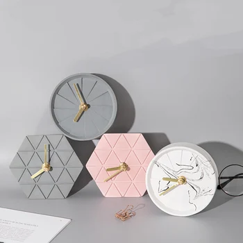 

Cement clock mold cement silicone mold clock pendulum mold home fashion products geometric clock silicone mould