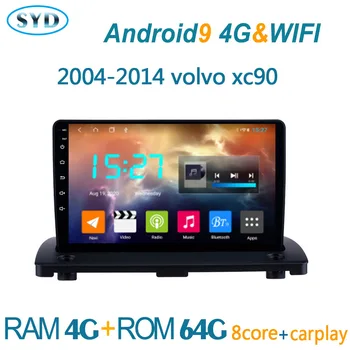 Radio multimedia con GPS para coche, radio con reproductor DVD, android, navegador, para Volvo XC90 2004 2014 XC 90