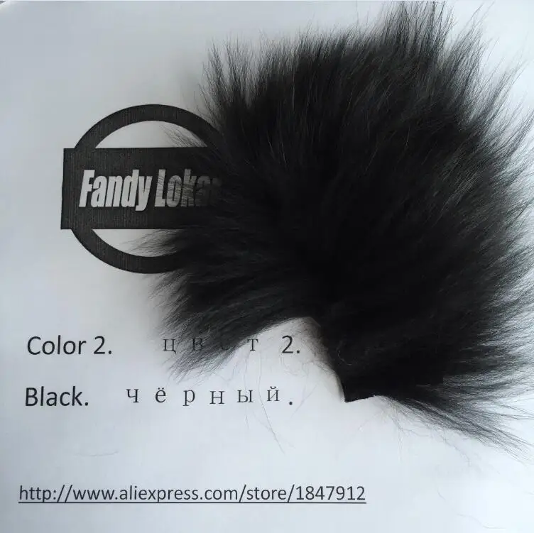 RF1806 Black Fandy lokar шуба из натурального Лисьего меха женская зимняя мода натуральный Лисий мех пальто стоячий воротник пальто женская натуральная Меховая куртка RF1806 - Цвет: RF1806 Black