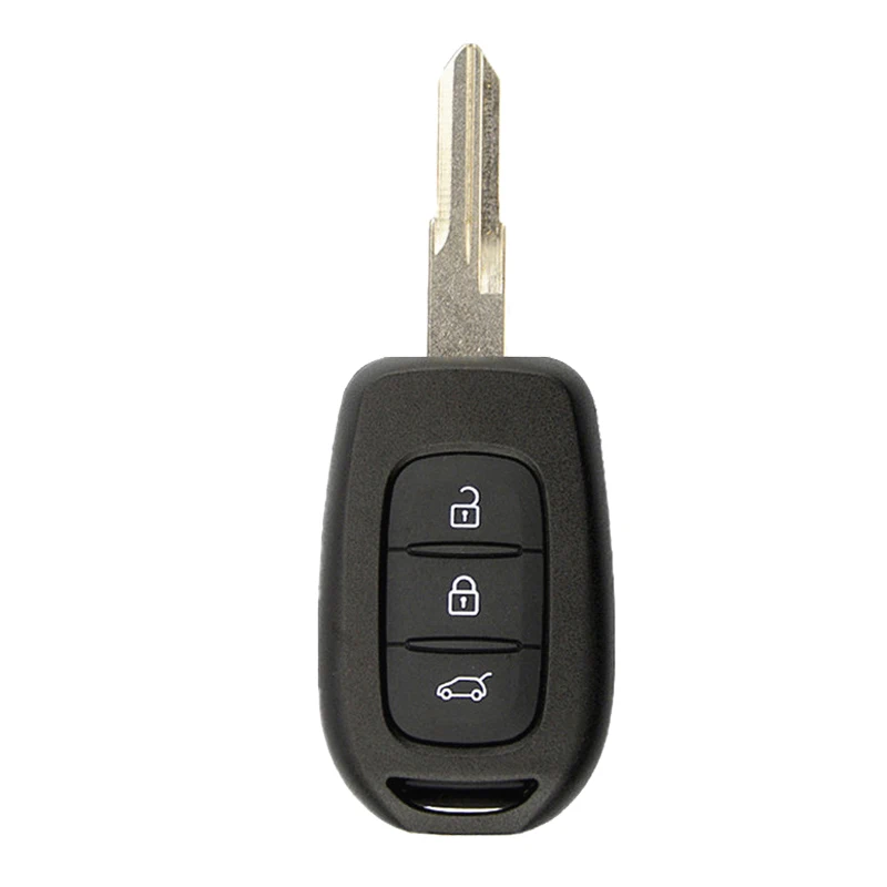 KEYECU пульт дистанционного управления автомобильный ключ для Renault Sandero Dacia Logan Lodgy Dokker Duster 2013-18, Fob 3 кнопки-433 МГц-PCF7961M чип - Цвет: Черный