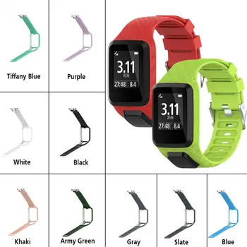 

HOT Silicone Replacements Wrist Band Straps For TomTom Runner 2 3 Spark 3 GPS Watch Silicone Replacement Wrist Watch Band Straps