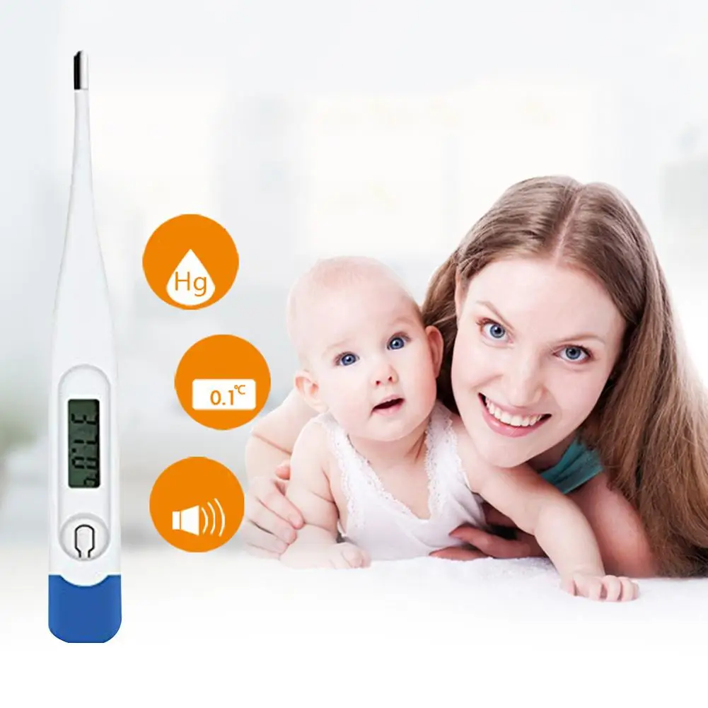 

Kids Household LCD Digital Thermometer Electronic thermometer hard head thermometer Armpit Body Temperature Measurement Tool