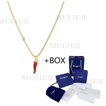 

SWA【New】MULIER LISABEL Lucky Red Pepper Lively and Bright Female Necklace 5510531 Jewelry Send Girlfriend Holiday Best Gift