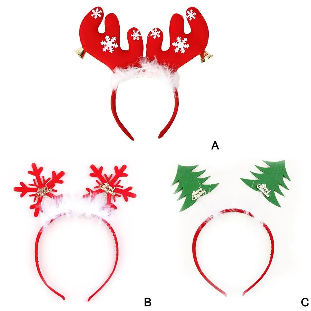 Новейшее поступление, модная Рождественская елка, олень, обруч на голову с рогами, Санта, Рождественская повязка на голову, обруч на голову, головной убор