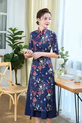 2019 бутик cheongsam вьетнамский аозай платье для женщин