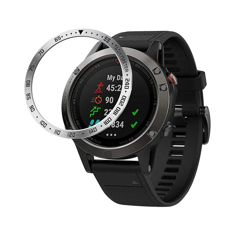 Кольцо для часов клейкая крышка металлический корпус против царапин Garmin Fenix 5/Fenix