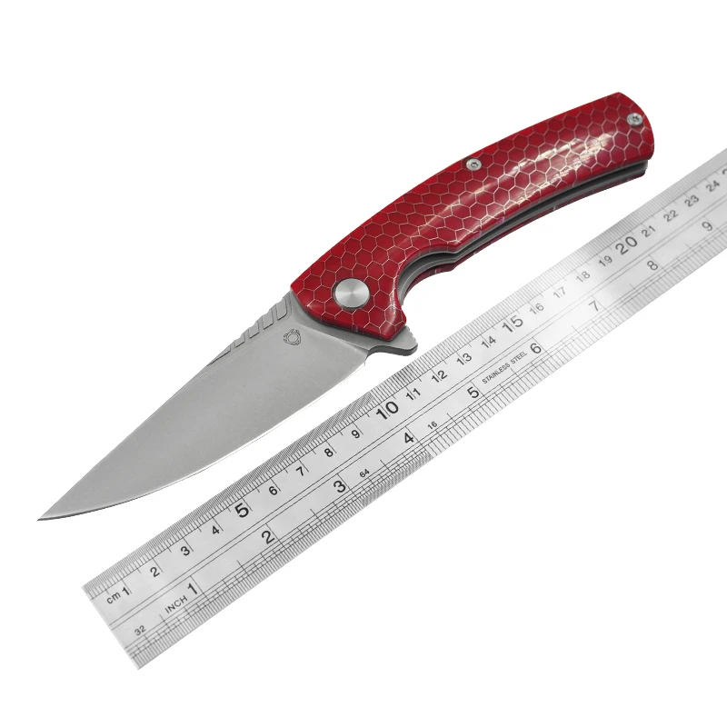 Sixleaf D2 Knives Outdoor Camping Fast Open Pocket Folding Knife Sl08