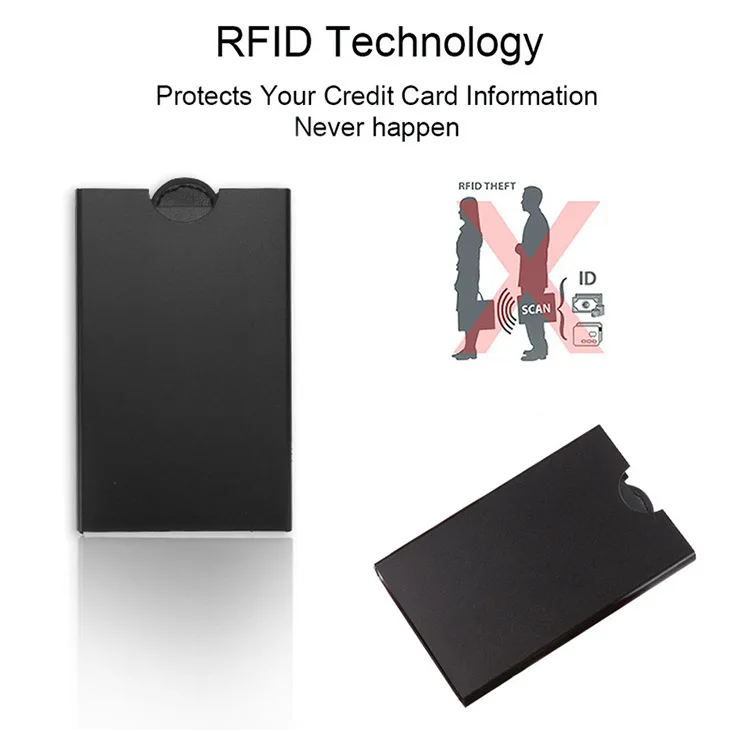 DIENQI Rfid Блокировка Анти-магнитный держатель для карт кошелек Винтаж Бизнес банк держатель кредитной карты Чехол сумка протектор тонкий держатель для карт