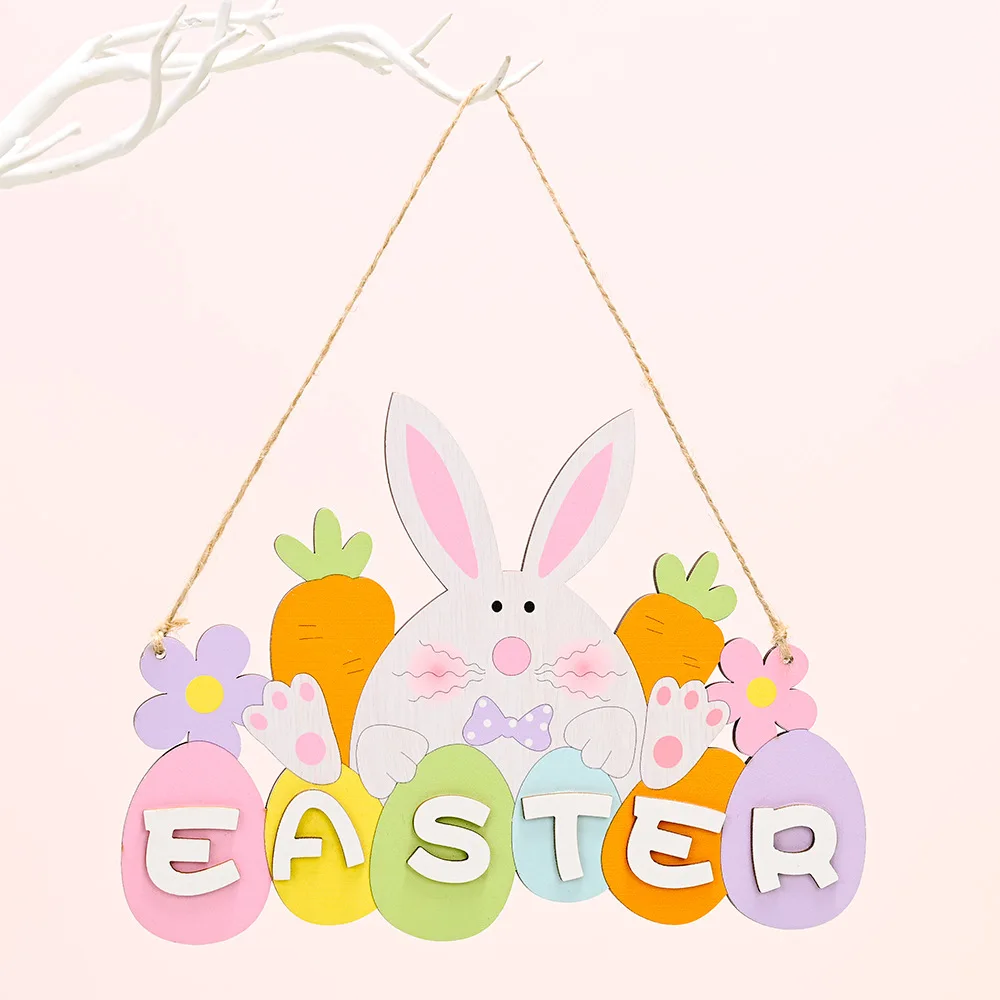 Set fai da te con coniglietti pasquali, 20 coniglietti in legno da dipingere, coniglietto pasquale per bambini, set fai da te, Pasqua, coniglietto, fai da te