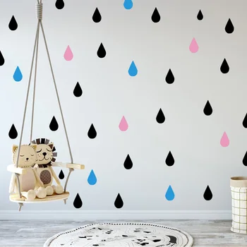 

Artistic Water Drop Waterproof Wall Stickers Home Decoration For Kids Room Living Room Home Decor Decal Creative Stickers