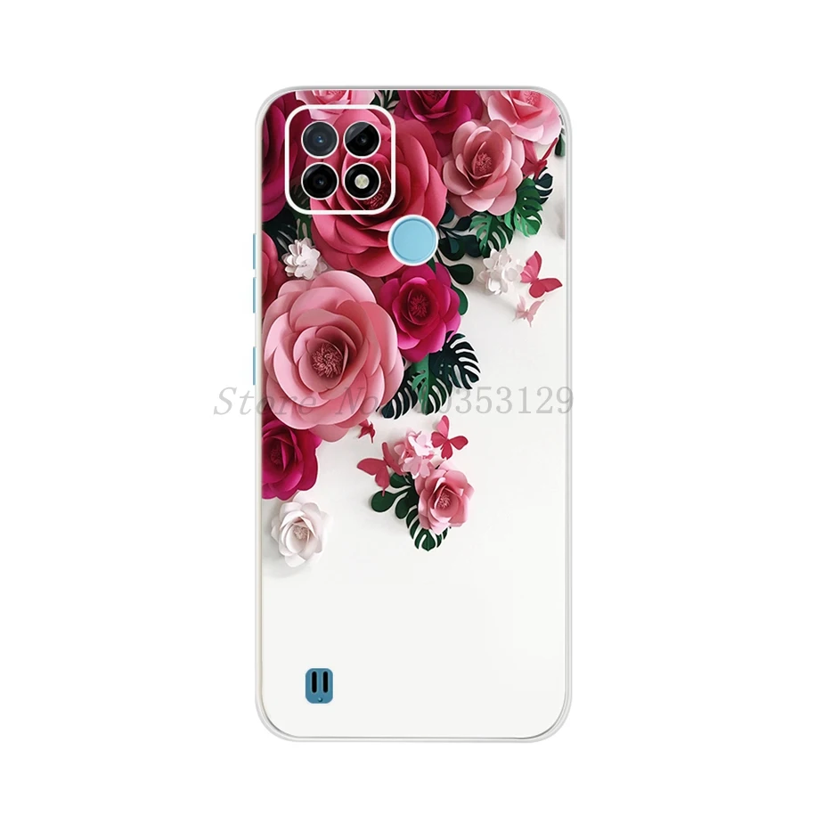 mobile phone case with belt loop For Cover OPPO Realme C21Y Case New Fashion Pattern Printed Phone Cover For Realme C21Y C21 Y RMX3261 RealmeC21Y C 21Y Coque 6.5 mobile pouch