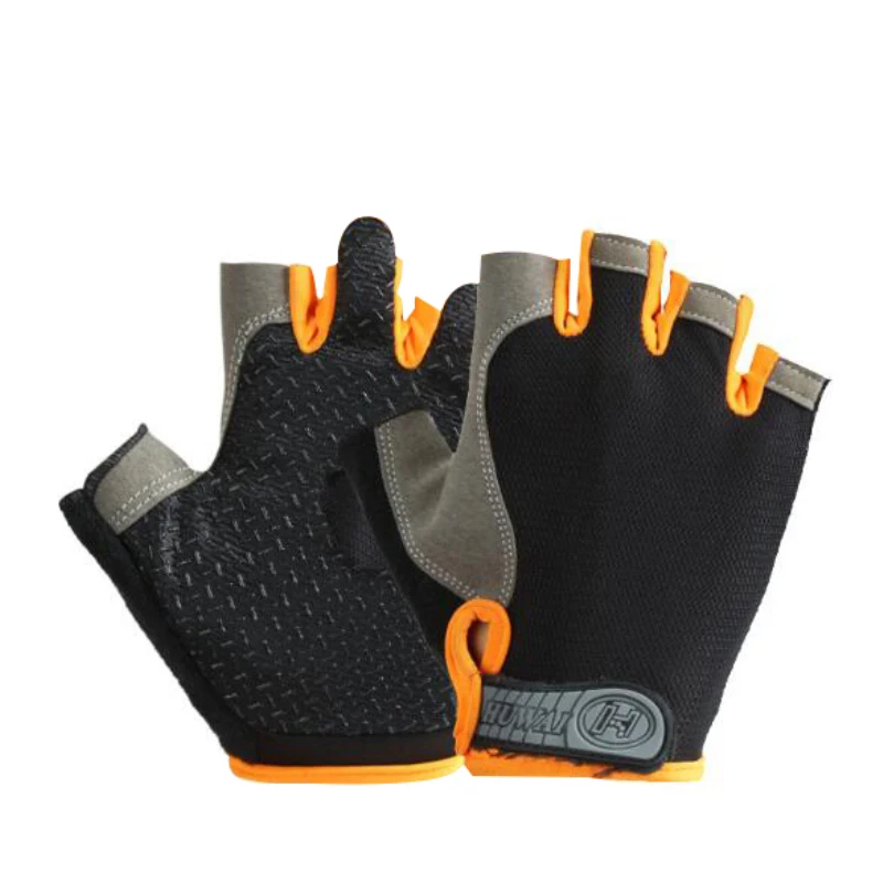 Half Finger Gloves Gym Fitness Anti-Slip Women Men Half Finger Summer Fishing Cycling Fingerless Gloves Female Bicycle Bike