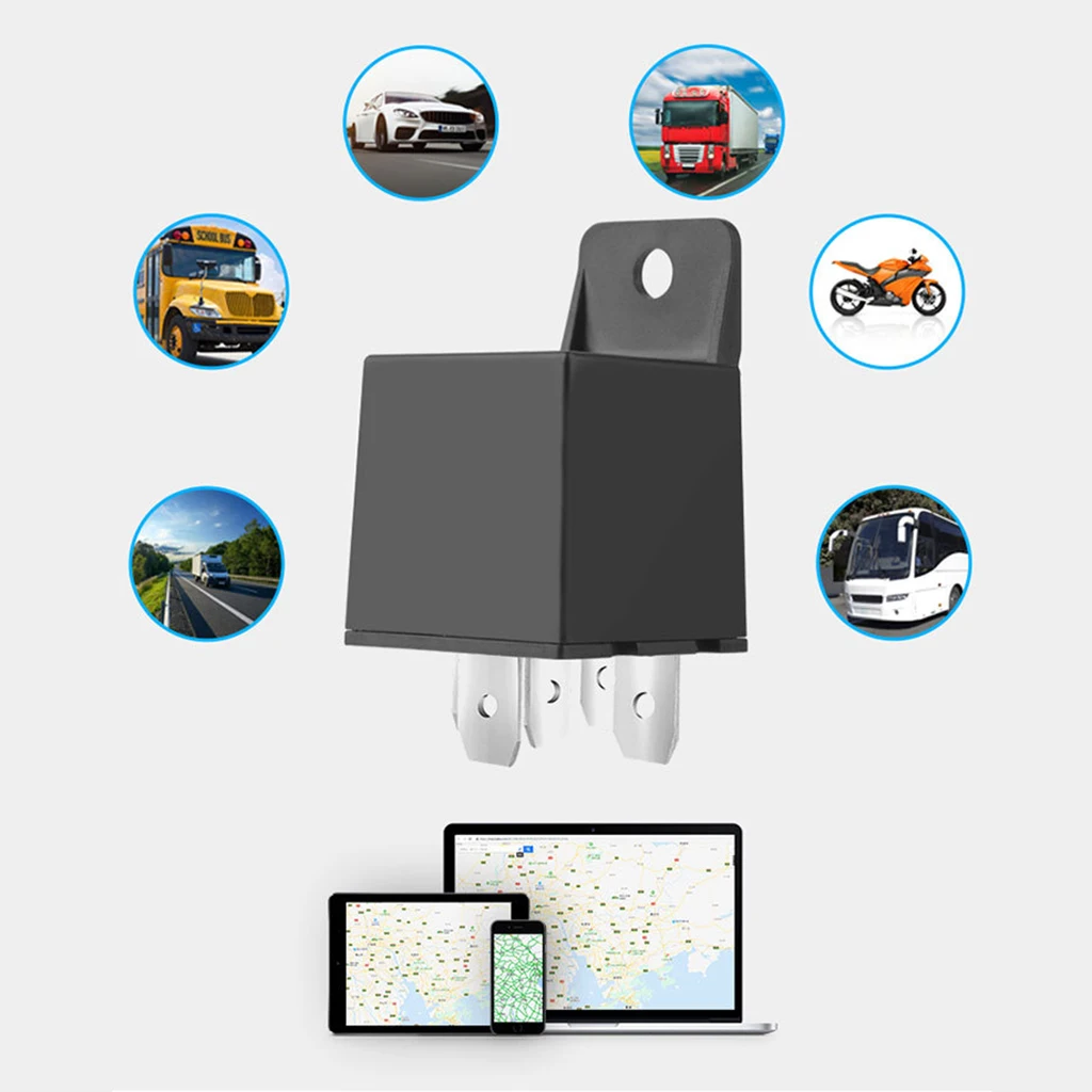 Relay GPS Tracker Mini GPS Tracker Car GPS Locator Cut Off Oil Fuel  GPS LBS Anti-theft Tracker Real-time Track Remote Control