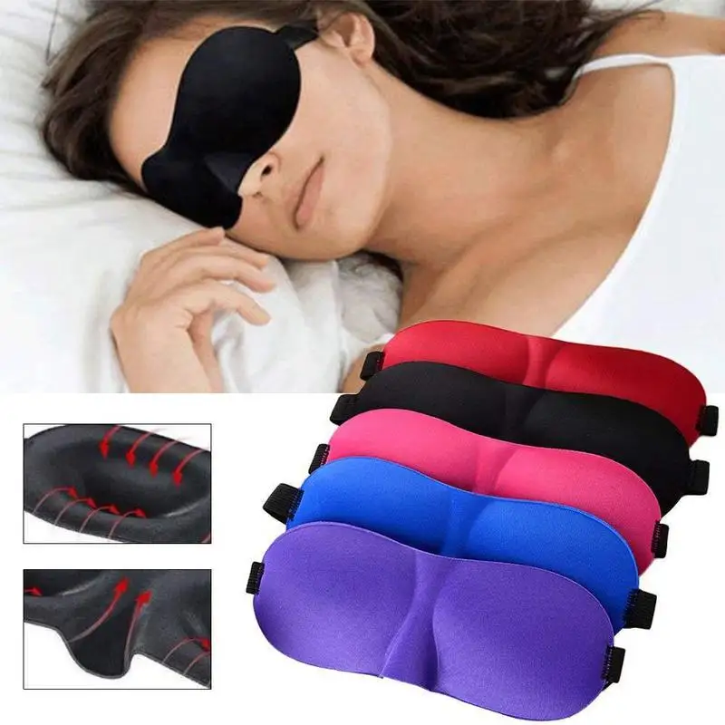 1PCS Sleeping Eye Mask 3D sleeping eye cover Soft Comfort Natural Blindfold Shield Eyeshade Cover Eyepatch | Красота и здоровье
