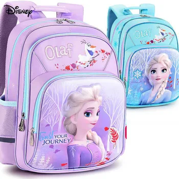 

Original Disney Children Schoolbag Princess Elsa Shoulder Bag Light Weight Backpack Schoolbags For Primary School Students FP8