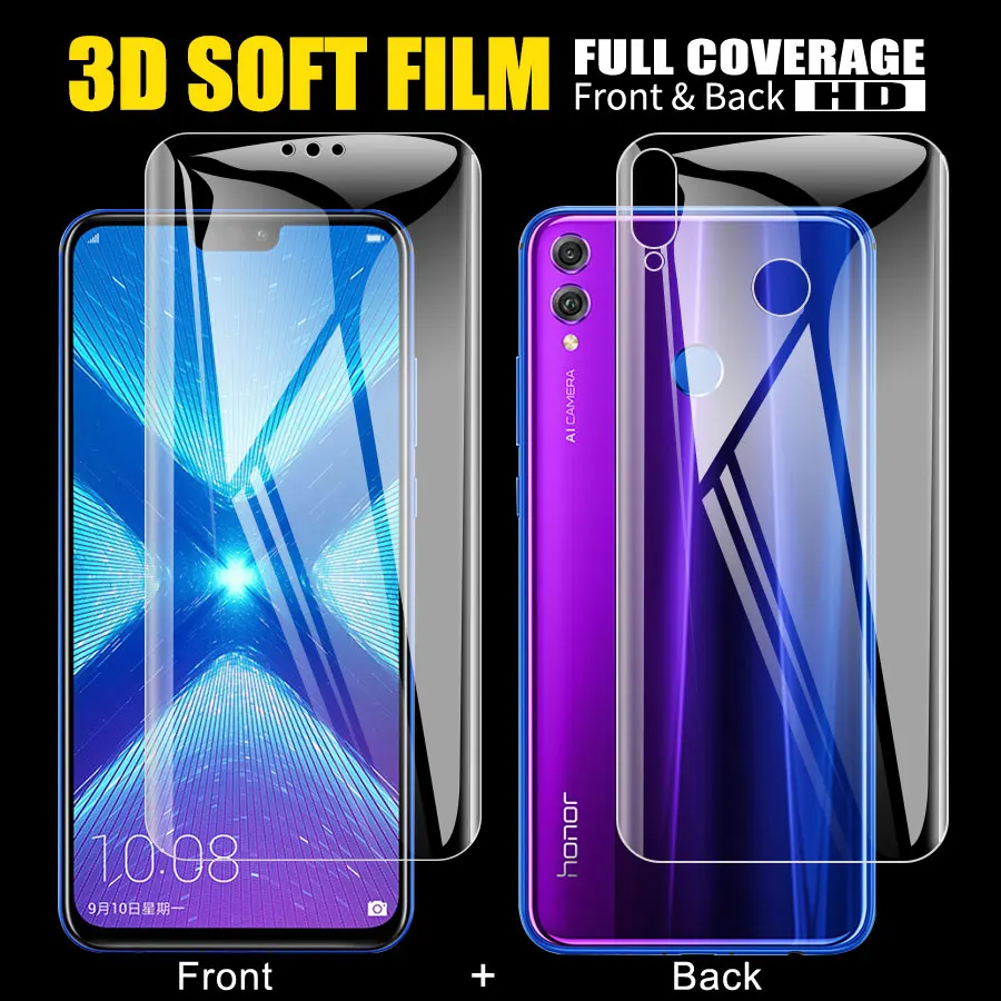 2 шт. силиконовая Гидрогелевая наклейка передняя + задняя мягкая пленка для Huawei