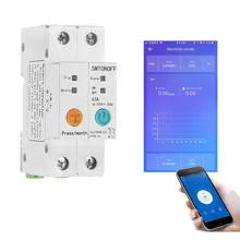 eWelink Single phase Din rail WIFI Smart Energy Meter leakage  protection remote read  kWh Meter wattmeter voice control alexa