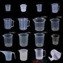 1/10 sztuk 20-1000ml z podziałką z tworzywa sztucznego miarka pojemnik na płyny żywicy epoksydowej silikonowe narzędzie do robienia przezroczysty kubek do mieszania