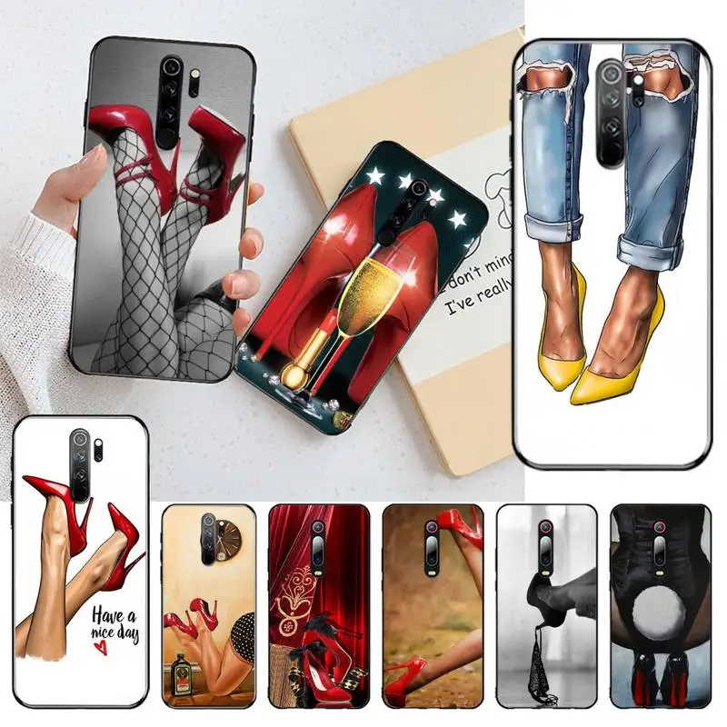 Luxury red high heels Custom Photo Soft Phone Case for Redmi Note 8 8A 8T 7 6 6A 5 5A 4 4X 4A Go Pro | Мобильные телефоны и