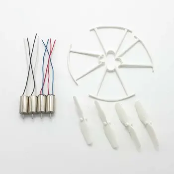 

4pcs RC Drone Motors CCW CW Engine Motor Propellers Protective Rings Drone Spare Parts for SYMA X21 X21W X22W Quadcopter