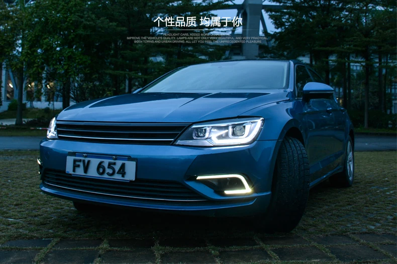 Автомобильный стильный головной светильник s для VW Lamando светодиодный головной светильник для Lamando Головной фонарь СВЕТОДИОДНЫЙ дневной ходовой светильник светодиодный DRL Bi-Xenon HID