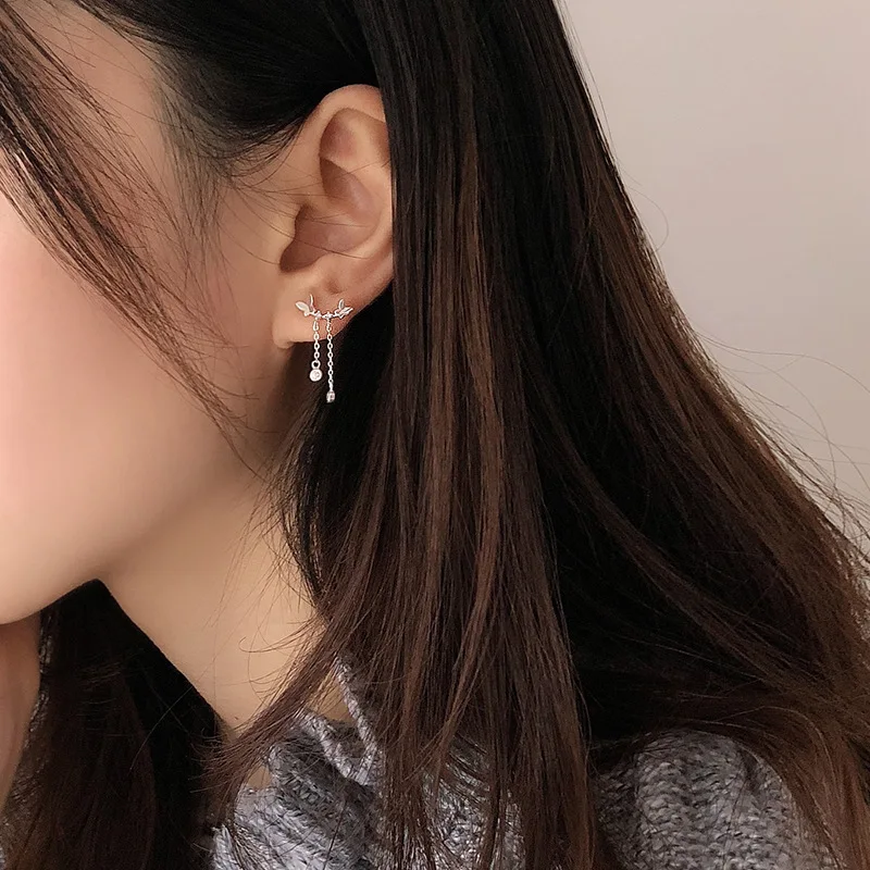 XIYANIKE 925 пробы серебряные модные креативные серьги-гвоздики с бабочкой простые ювелирные изделия ручной работы для женщин вечерние аксессуары