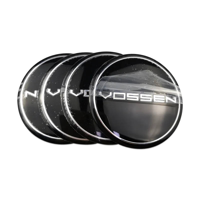 E Украшение автомобиля для Vossen Эмблема колеса для Volkswagen Tesla Dodge Land Rover Ford Kuga Honda Crv Citroen шины наклейки втулки сплав - Название цвета: E