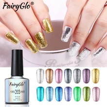 FairyGlo 10ML Bling Gel Nail Polish Glitter UV Gel Varnish Soak Off Vernis Semi Permanent Gel