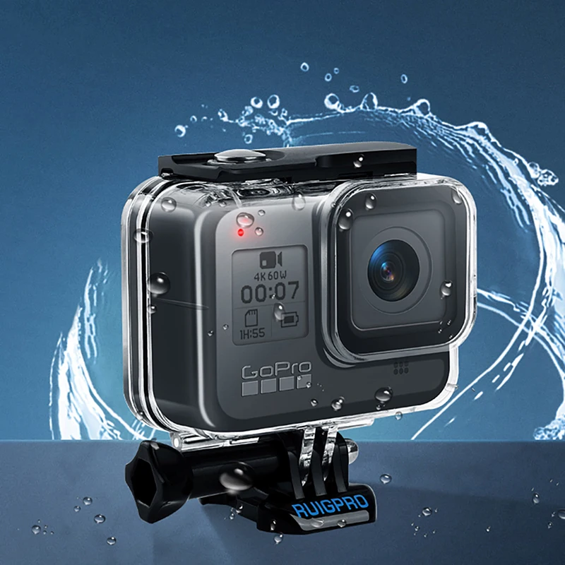 

45M Underwater Diving Waterproof Housing Case Dive Color Lens Filter Kit for GoPro 8 Action Camera Gopro Protective Accessories