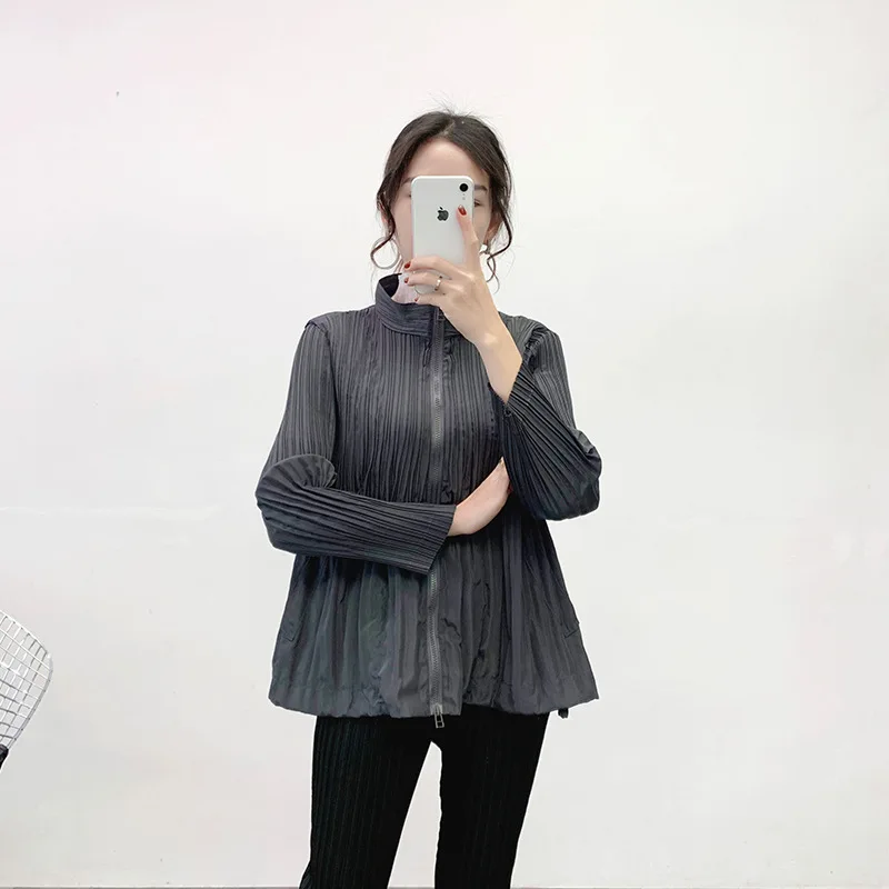 SuperAen Модные женские куртки на молнии, весна, новые свободные женские куртки больших размеров, темпераментные однотонные женские топы