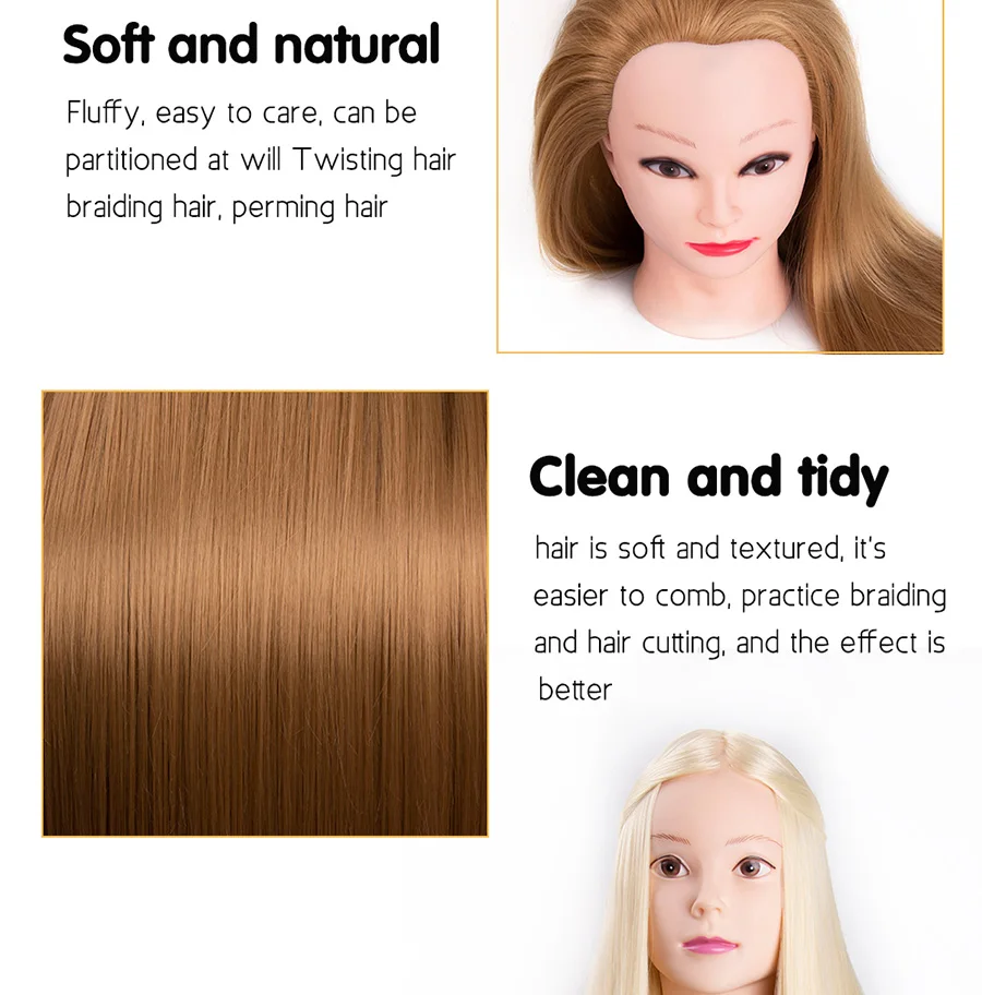 Professional Training Mannequin Head with Hair Hairstyles Hairdressing  Practice