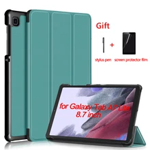 Coque pour Samsung Galaxy Tab A7 Lite, 8.7 pouces, support à trois volets, SM T220/T225, 8.7, 2021