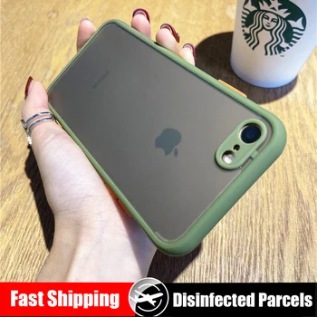 

For iPhone SE 2020 Case Matte Hard Cover Soft Bumper for Apple iPhone Xs 6s 7 8 Plus 11 Pro Max XR SE 2 2020 Phone Case