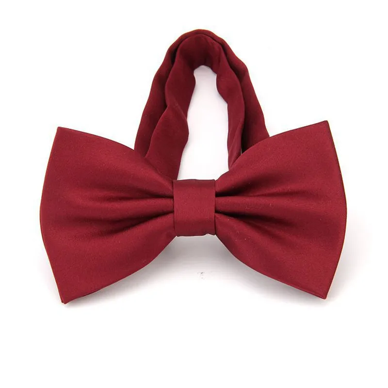 Британский Стиль Регулируемая Для мужчин на жестком шнурке, Цвет Свадебные Бизнес галстук-бабочка на шею высокого качества