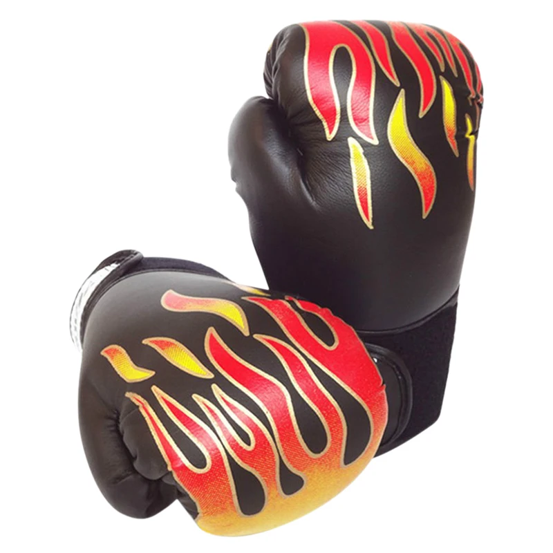 

Children's Sanda Fight Fighting Boxing Match Flame Gloves Children's Sandbags Fitness Gloves Kick Boxing Flame Boxing Set PU+ Co