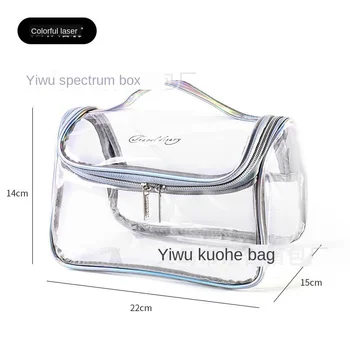 

Diysomes Net Red Makeup Bag Stereo Personal Hygiene Bag Portable Wash Bag Storage Bag Transparent Makeup Clutch Simple Zipper 23