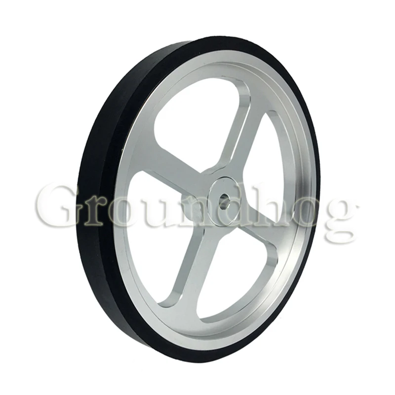 Aluminum Encoder meter wheel Synchronous wheel OVW Length measuring rubber wheel Perimeter 500mm hole 6 8 10 12 15mm Aluminum Encoder meter wheel Synchronous wheel OVW Length measuring rubber wheel Perimeter 500mm hole 6 8 10 12 15mm