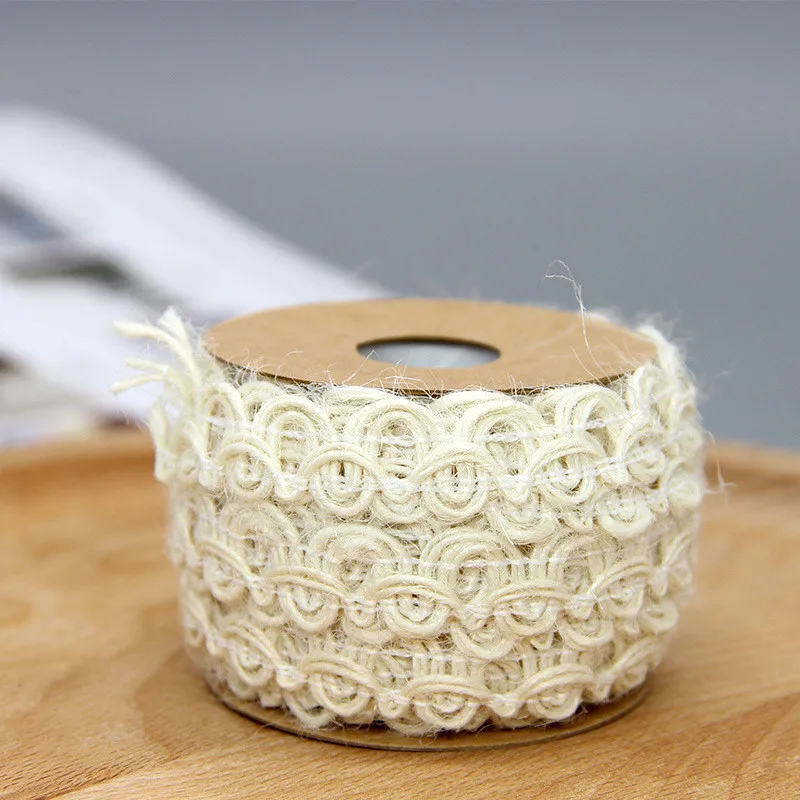 DiyArts цветок подарочная коробка упаковочная лента букет полимерные цветы Декор веревка пеньковая веревка льняной рулон пояс скрапбукинг украшения