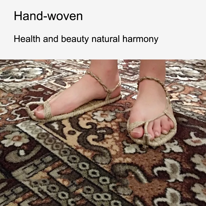 Jarycorn 2023 New Handmade Straw Sandals Good Quality and Price Concessions Men and Women Couple Beach