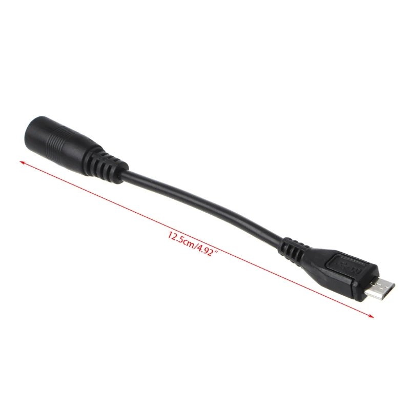 5.5x2.1mm DC Power Plug Waterproof Jacket Female To Micro USB Male Adapter Cable charging cable adapter usb to micro usb adapter